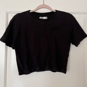 Hollister Black Crop T-Shirt